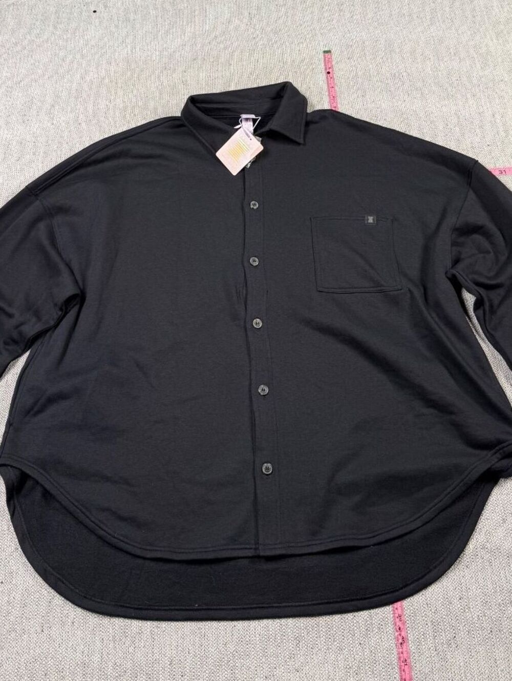 Savage Fenty Black Button-Up Shirt Size L